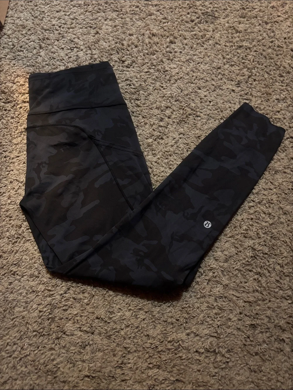 lululemon athletica Black Camo High-Rise Leggings